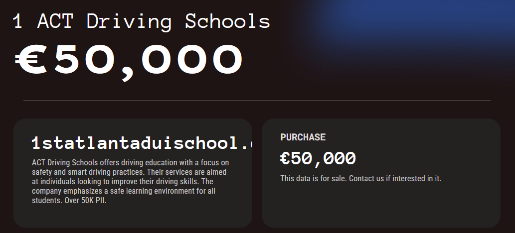 1 ACT驾驶学校成为Kill Security勒索软件的受害者-xLab 威胁情报