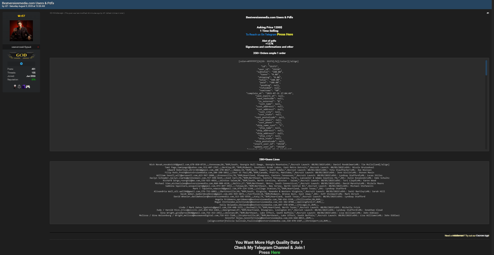 Best Version Media涉嫌数据外泄-xLab 威胁情报