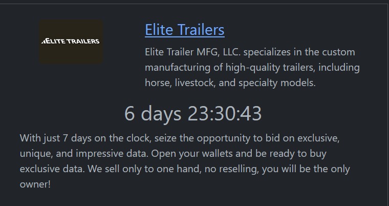 Elite Trailer MFG,LLC成为RHYSIDA勒索软件的受害者-xLab 威胁情报