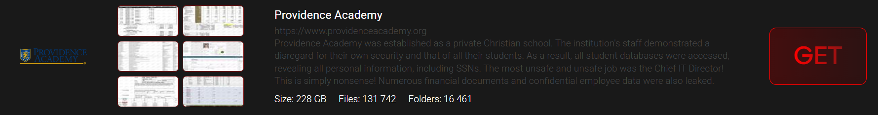 普罗维登斯学院成为INTERLOCK勒索软件的受害者-xLab 威胁情报