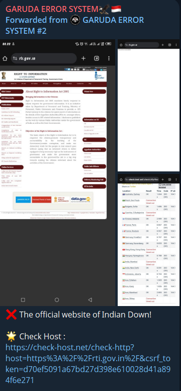 GARUDA ERROR SYSTEM瞄准知情权(RTI)门户网站-xLab 威胁情报
