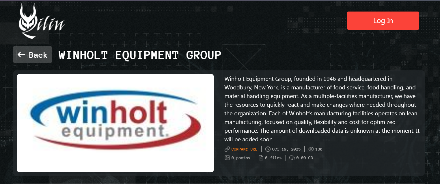 Winholt设备集团成为Qilin勒索软件的受害者-xLab 威胁情报