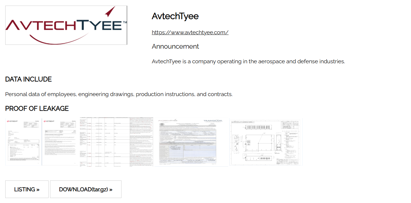 AvtechTyee成为Nitrogen勒索软件的受害者-xLab 威胁情报