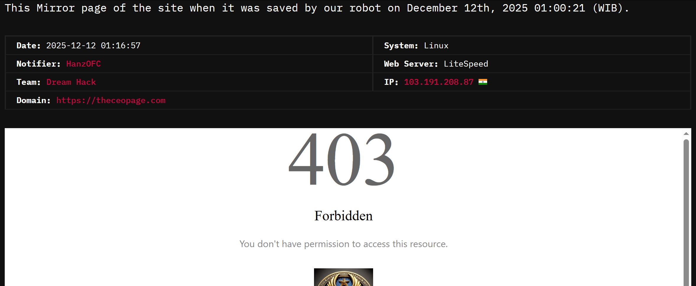 Dream Hack瞄准了CEO页面的网站-xLab 威胁情报