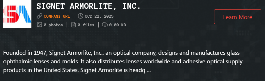 INC.Signet ArmorLite成为Qilin勒索软件的受害者-xLab 威胁情报