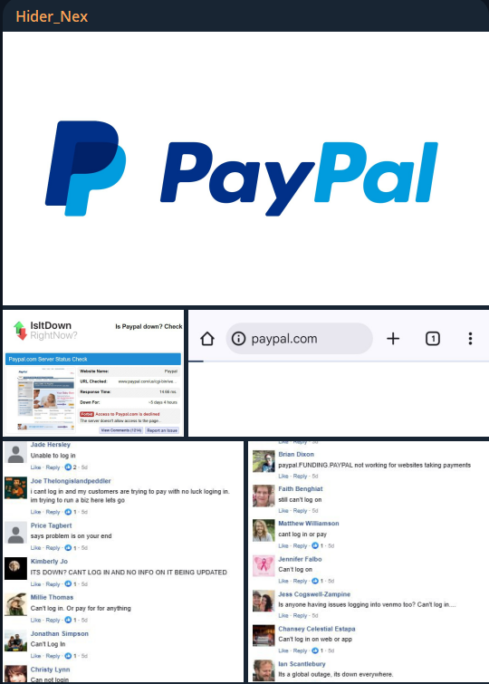 Hider_Nex针对PayPal Holdings,Inc的网站-xLab 威胁情报