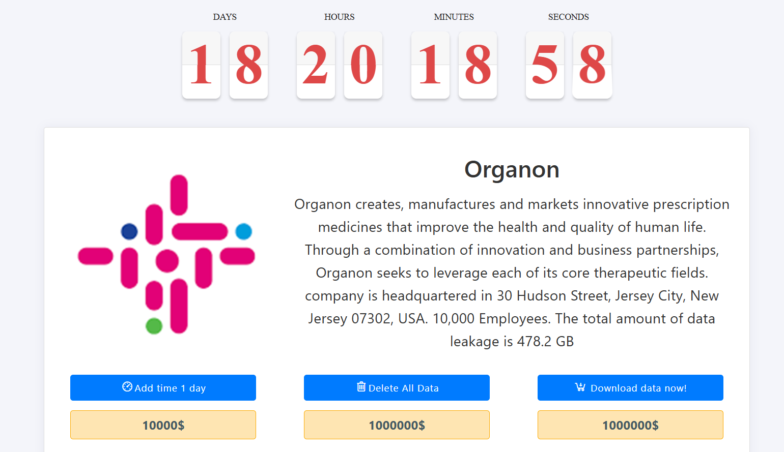 Organon成为MEDUSA勒索软件的受害者-xLab 威胁情报