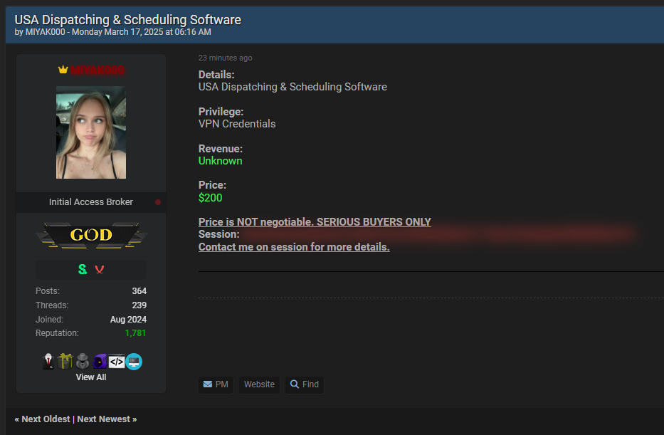 涉嫌向美国出售调度和调度软件-xLab 威胁情报