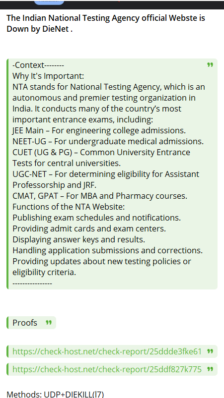 DieNet瞄准国家Testing署网站-xLab 威胁情报