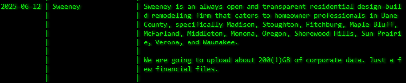 Sweeney Design Remodel成为akira勒索软件的受害者-xLab 威胁情报