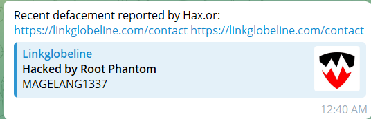 Cyber Threat Intelligence Feeds targets the website of Linkglobeline-xLab 威胁情报