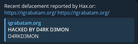 Niles in Cyber Threat Intelligence Feeds targets the website of IGRA Batam-xLab 威胁情报