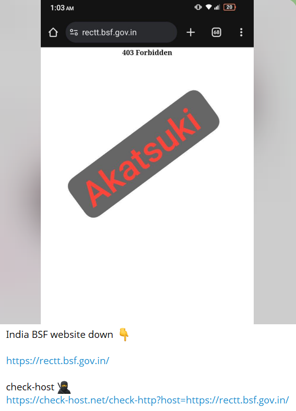 晓cyber小组瞄准边境安全部队（BSF）网站-xLab 威胁情报