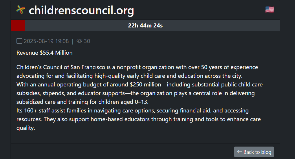 三藩市儿童委员会成为SAFEPAY勒索软件的受害者-xLab 威胁情报