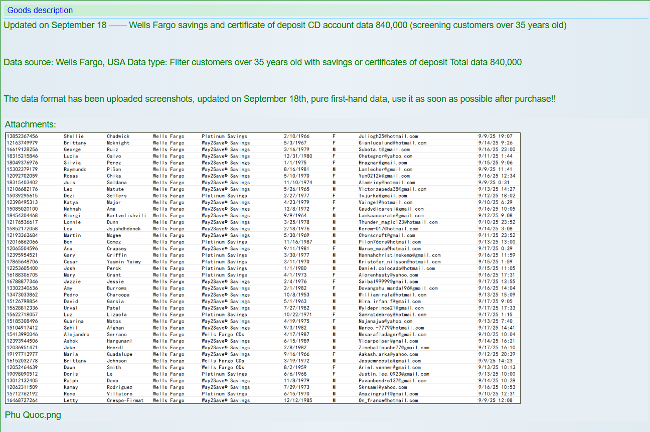 富国银行涉嫌数据外泄-xLab 威胁情报