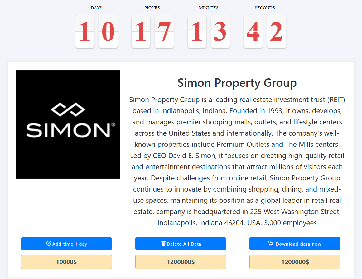 Simon Property Group成为MEDUSA勒索软件的受害者-xLab 威胁情报