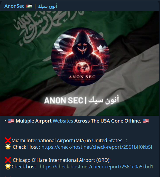 AnonSec针对迈阿密国际机场(MIA)网站-xLab 威胁情报