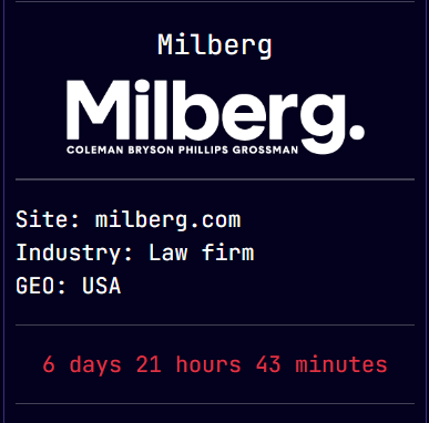 Milberg Coleman Bryson Phillips Grossman成为Sarcoma勒索软件的受害者-xLab 威胁情报