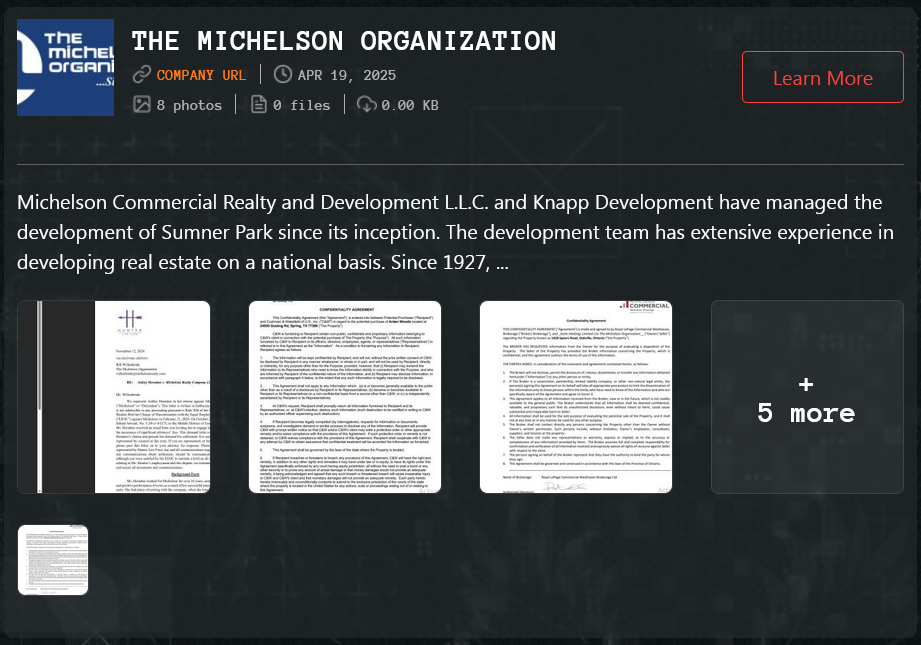 Michelson Realty Company LLC成为Qilin勒索软件的受害者-xLab 威胁情报