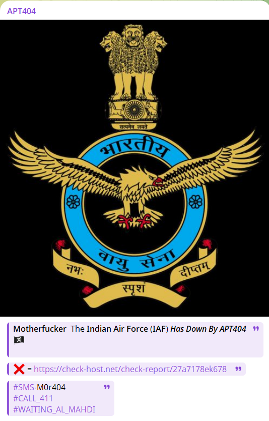 APT404瞄准印度空军网站-xLab 威胁情报