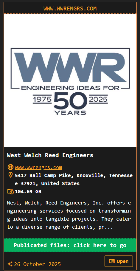 West、Welch、Reed Engineers、Inc.成为DragonForce勒索软件的受害者-xLab 威胁情报