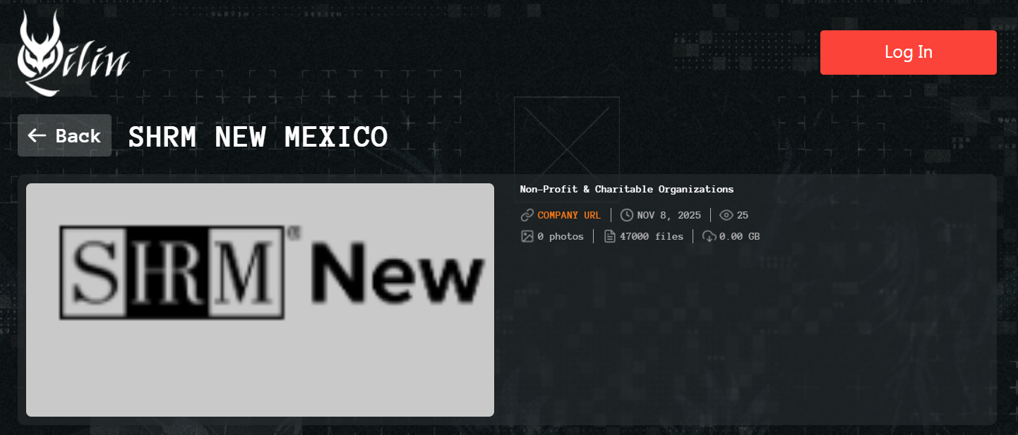 新墨西哥SHRM成为Qilin勒索软件的受害者-xLab 威胁情报