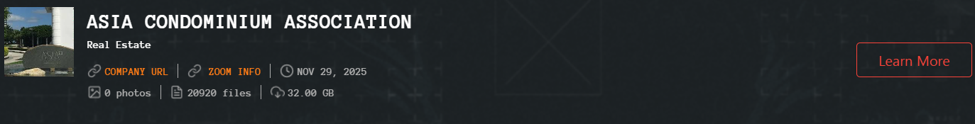 亚洲公寓协会成为Qilin勒索软件的受害者-xLab 威胁情报