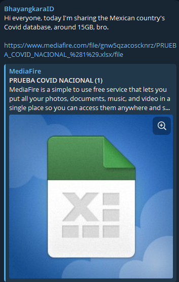 Alleged database leak of Mexico-xLab 威胁情报