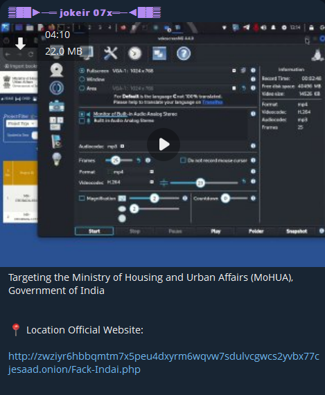 据称接触住房和城市事务部-xLab 威胁情报
