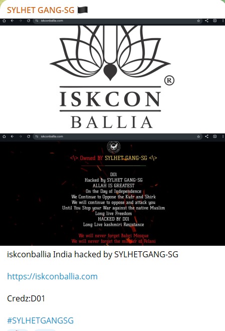 SYLHET GANG-SG瞄准ISKCON Ballia网站-xLab 威胁情报