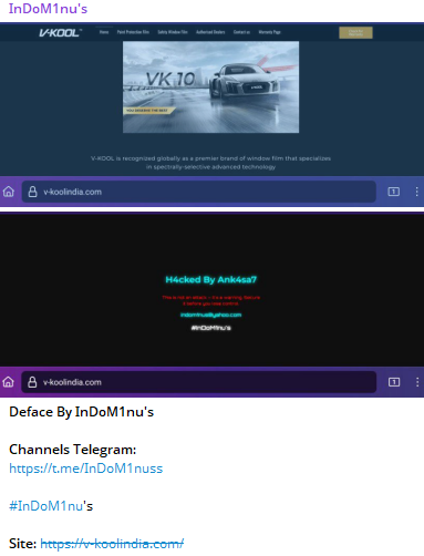 InDoM1nu的目标是V-Kool India的网站-xLab 威胁情报