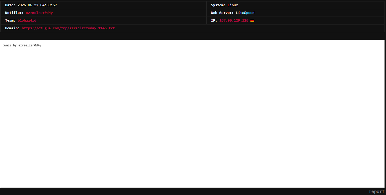 azraelzer0d4y targets the website of etugua.com-xLab 威胁情报