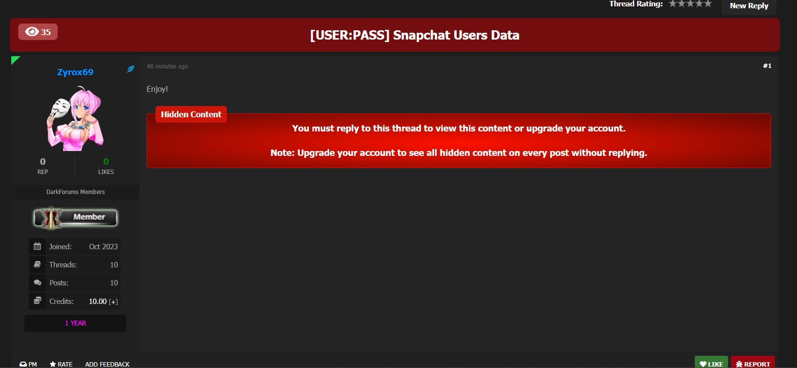 涉嫌泄露snapchat用户数据-xLab 威胁情报
