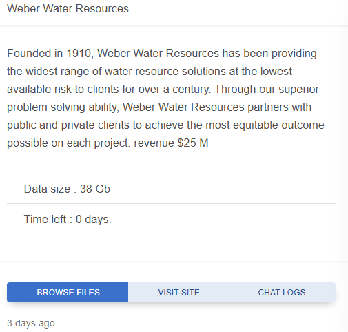 韦伯水资源公司成为Metaencryptor Team勒索软件的受害者-xLab 威胁情报