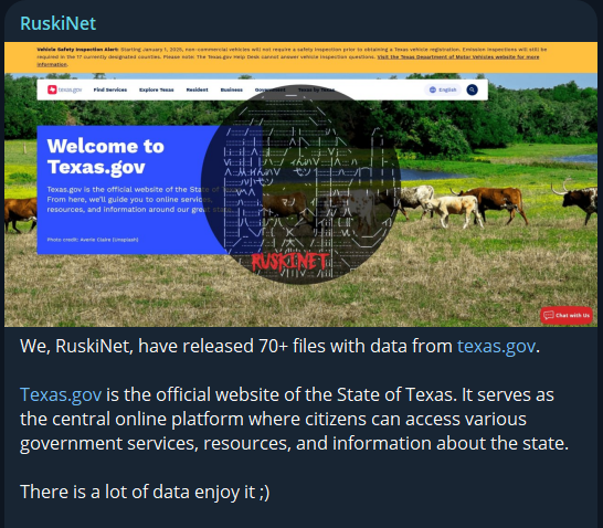 得克萨斯州涉嫌数据泄漏-xLab 威胁情报