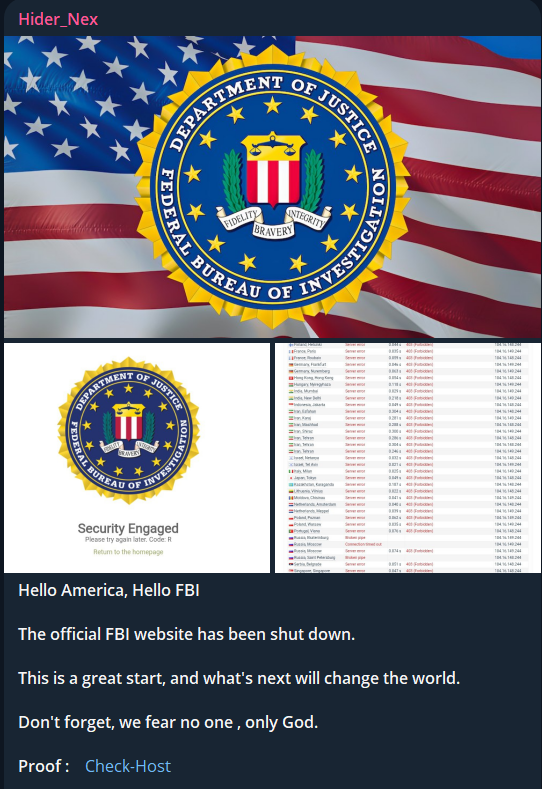 Hider_Nex瞄准Federal调查局(FBI)的韦斯比特-xLab 威胁情报
