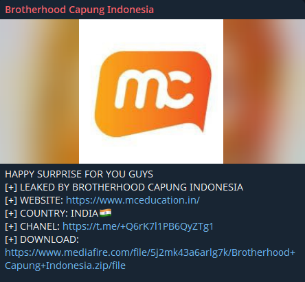 Mahananda教育学院涉嫌数据泄露-xLab 威胁情报