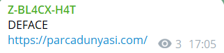 Z-BL4CX-H4T targets the website of ParçaDünyası-xLab 威胁情报