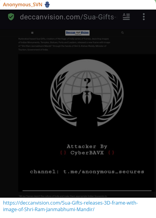 Anonymous_SVN针对德干视觉出版私人有限公司网站-xLab 威胁情报