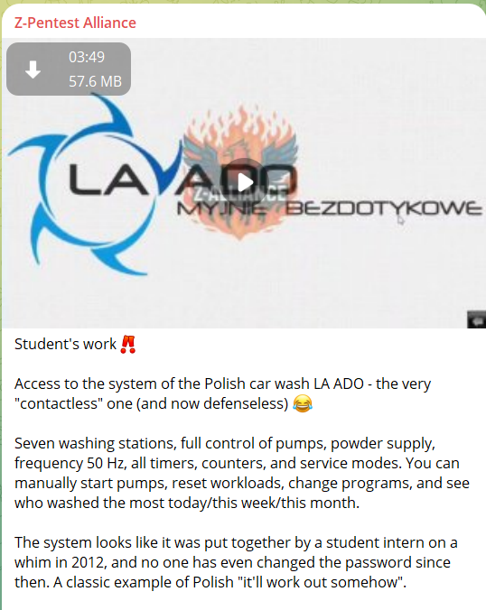 Alleged unauthorized access to LA ADO car wash in Poland-xLab 威胁情报