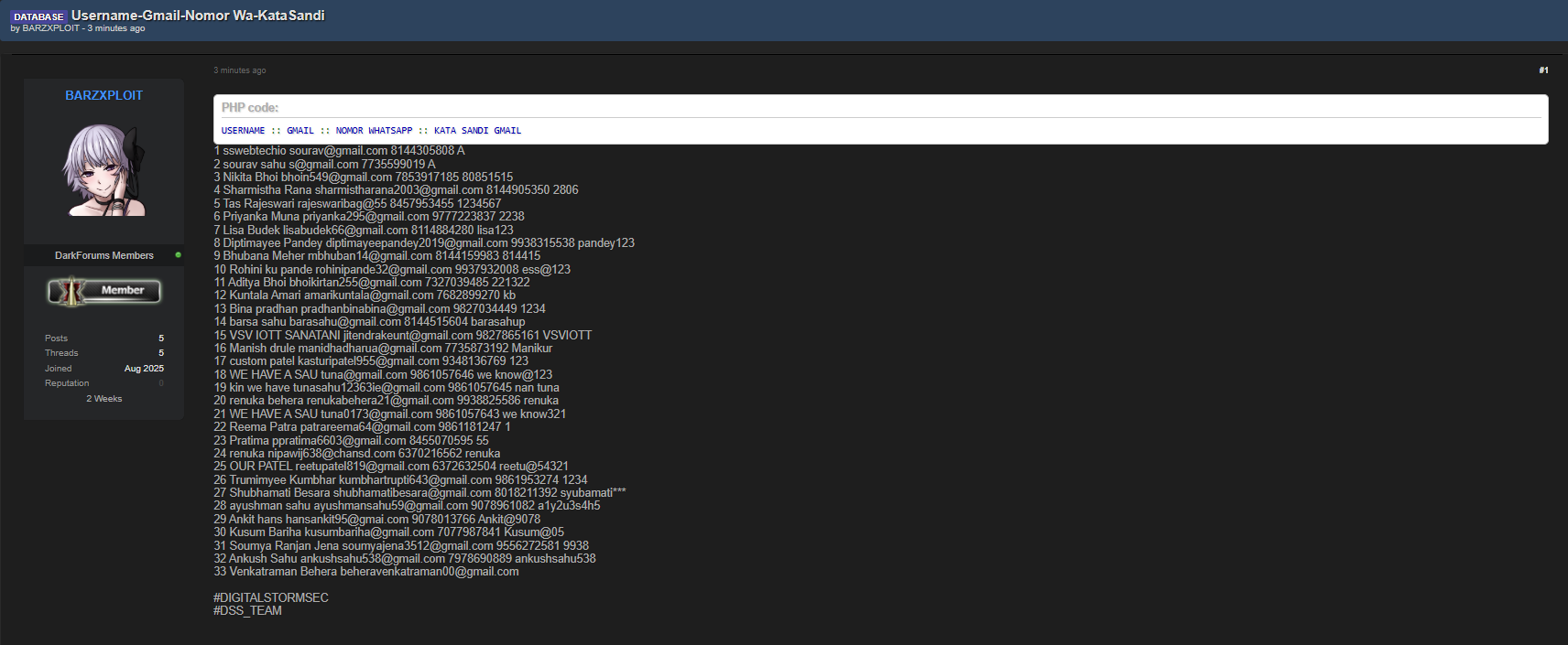 涉嫌数据泄露印度用户个人信息-xLab 威胁情报