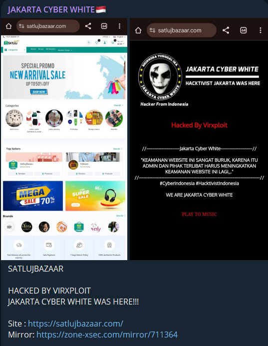 JAKARTA CYBER WHITE瞄准Satluj Bazaar网站-xLab 威胁情报