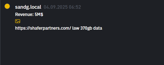 Shafer Partners,LLP成为INC RANSOM勒索软件的受害者-xLab 威胁情报