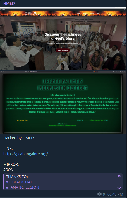 HMEI7针对吉甲基督教大会网站-xLab 威胁情报