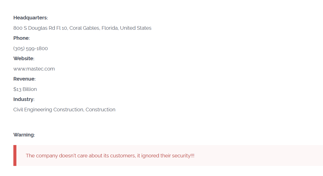 MasTec成为CL0P勒索软件的受害者-xLab 威胁情报