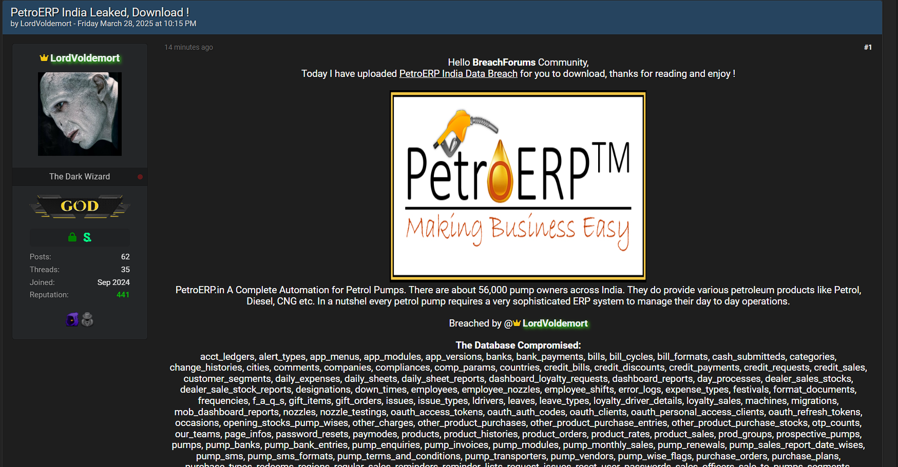 PetroERP涉嫌数据外泄-xLab 威胁情报