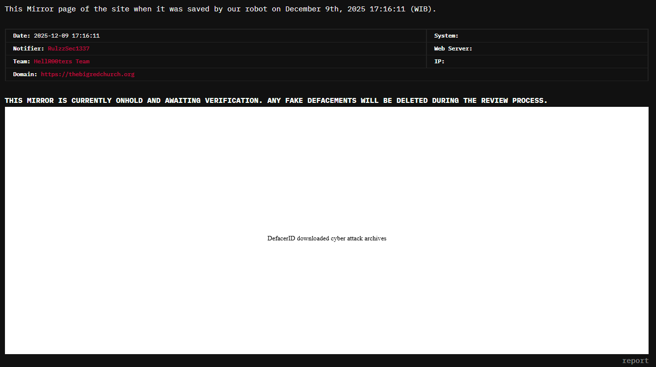 RulzzSec1337针对弗雷斯诺大Red教堂的网站-xLab 威胁情报