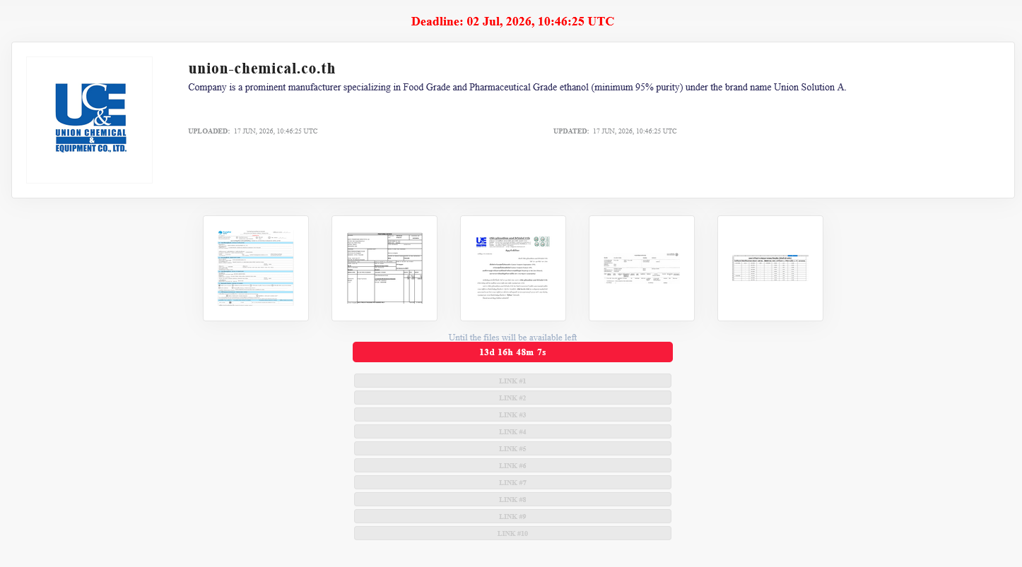 Union Chemical & Equipment Co., Ltd falls victim to LOCKBIT 5.0 Ransomware-xLab 威胁情报