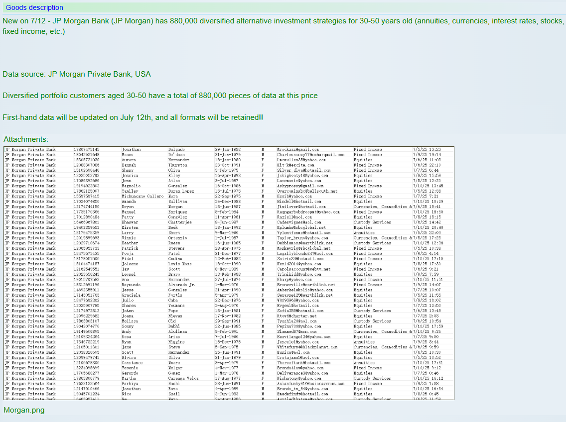 摩根大通Chase涉嫌数据外泄-xLab 威胁情报