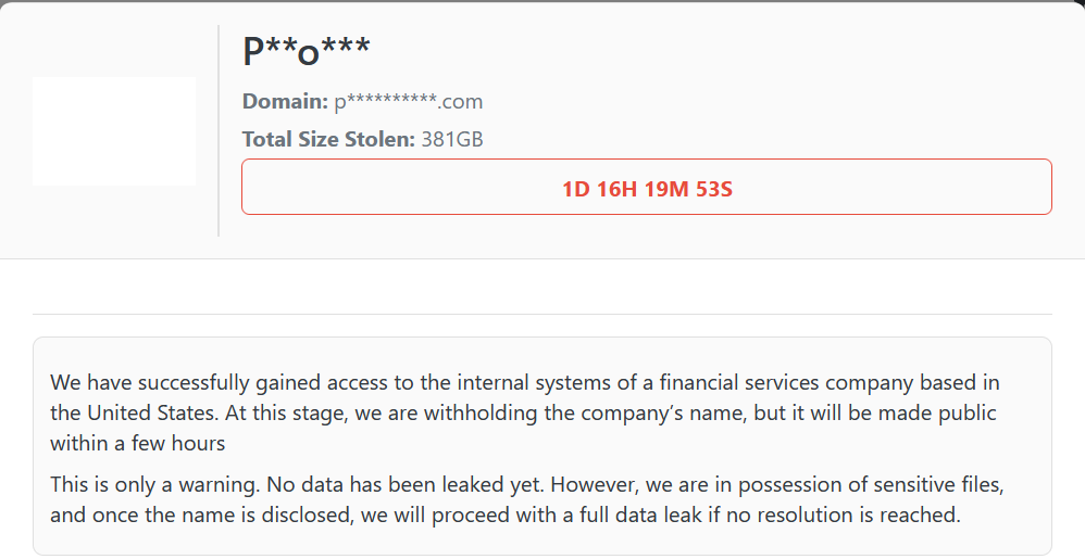 HELLCAT勒索集团新增未知受害者（p***********.com）-xLab 威胁情报